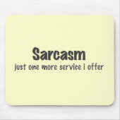 皮肉 マウスパッド (正面)