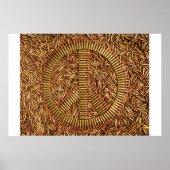 皮肉、平和サイン、弾丸、弾薬 ポスター (正面)