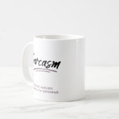 皮肉。殺人容疑が高いから。 コーヒーマグカップ (正面左)