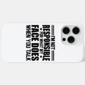 皮肉 - 相手の顔を見て勝手に反応してしまう Case-Mate iPhoneケース (裏面 (横))
