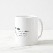 皮肉-馬鹿を侮辱する機能… コーヒーマグカップ (正面右)