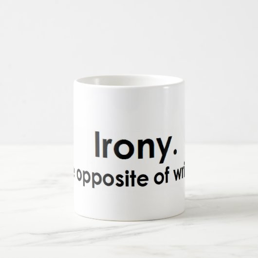 皮肉: wrinklyの反対 コーヒーマグカップ (中央)