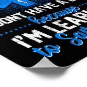 皮肉EMS緊急EMT学生I持っていない ポスター (角)