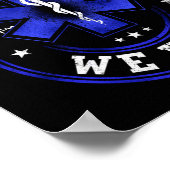 皮肉EMT救急医療隊員EMS緊急秋ホール ポスター (角)