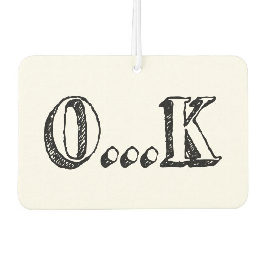 皮肉OK カーエアーフレッシュナー (正面)