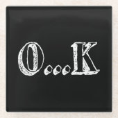 皮肉OK ガラスコースター (正面)