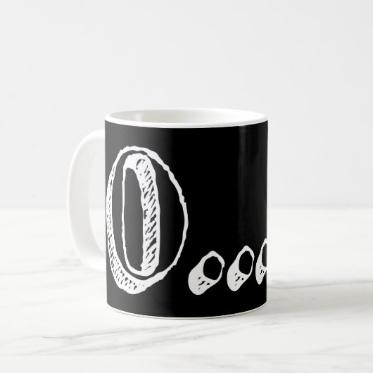 皮肉OK コーヒーマグカップ (正面左)