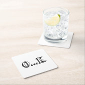 皮肉OK スクエアペーパーコースター (インサイチュ)