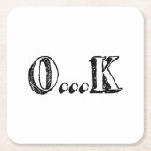 皮肉OK スクエアペーパーコースター (正面)