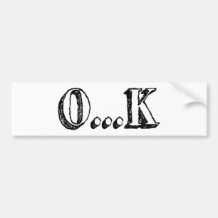 皮肉OK バンパーステッカー