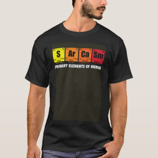 皮肉S Ar Ca Smユーモア科学の主要な要素 Tシャツ