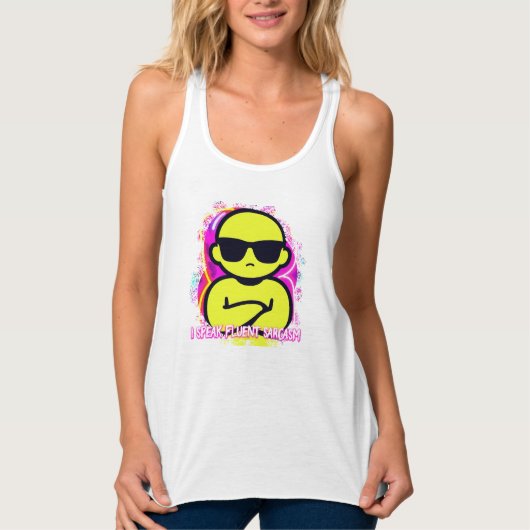 皮肉Tシャツ タンクトップ (正面)