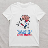 皮肉Tシャツ 発言する前に考えろ Tシャツ