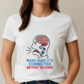 皮肉Tシャツ 発言する前に考えろ Tシャツ