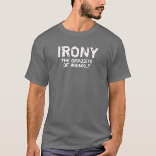 皮肉wrinklyワイシャツの反対 tシャツ