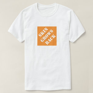 皮膚がおもしろいパパユーモアのある父の日に戻る Tシャツ