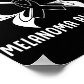 皮膚がんが黒色腫の治癒を望む認識度 ポスター (角)