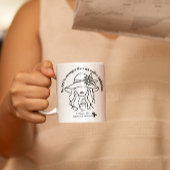 皮膚がんメラノーマ認識度グレーリボンの贈り物 コーヒーマグカップ