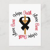 皮膚がん信仰は愛の十字架を願う ポストカード (正面)