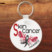 皮膚がん蝶3.1 キーホルダー (正面)