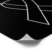 皮膚がん衣服日焼け止め黒色腫認識度 ポスター (角)