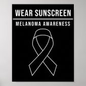 皮膚がん衣服日焼け止め黒色腫認識度 ポスター (正面)