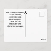 皮膚がん認識度 ポストカード (裏面)