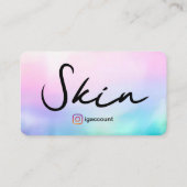 皮膚エステティシャンモダンデザインサロンスパ 名刺 (裏面)