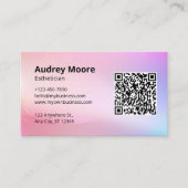 皮膚エレガントエステティシャン 名刺 (正面)