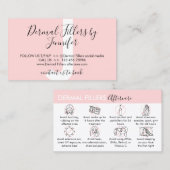 皮膚モダン充填剤アフターケア 名刺 (正面/裏面)