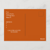 皮膚気にエステティシャン事業サロンポップ・アートのアップイベント ポストカード (裏面)