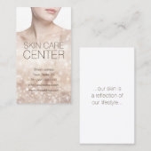 皮膚気に中央の皮膚科医きらめくカード 名刺 (正面/裏面)