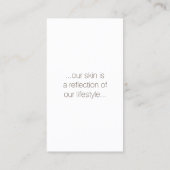 皮膚気に中央の皮膚科医きらめくカード 名刺 (裏面)