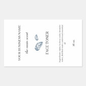 皮膚気に美しい化粧品ボトル包装 長方形シール (正面)