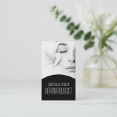 皮膚澄ん皮膚科医顔面マッサージスパ 名刺 (スタンド正面)