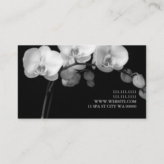 皮膚澄ん科医顔マッサージスパ 名刺 (裏面)