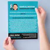 皮膚疾患、皮膚科医、皮膚科クリニック チラシ (手)