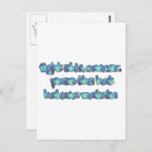 皮膚癌と戦って、帽子を渡すHakuna Matata ポストカード (正面/裏面)