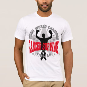 皮膚癌の堅い世界のチャンピオンの生存者 Tシャツ