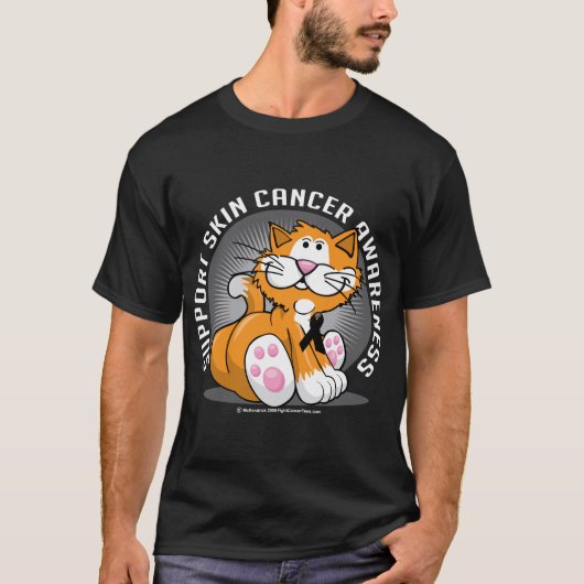 皮膚癌猫 Tシャツ (正面)