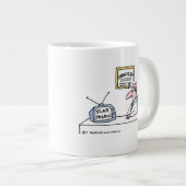 皮膚科おもしろい皮膚科医マンガのジャンボマグ ジャンボコーヒーマグカップ (正面右)