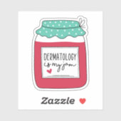 皮膚科は私のジャムで皮膚科の学生 シール (シート)