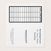 皮膚科アポイントメントカード 名刺 (外部フラット)