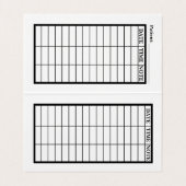 皮膚科アポイントメントカード 名刺 (内部フラット)