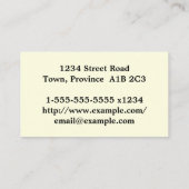 皮膚科エレガント学者名刺 名刺 (裏面)