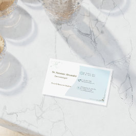 皮膚科シンプル科エレガントアポイントメントカード 名刺