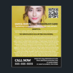 皮膚科スタイリッシュ学者、皮膚科クリニック、QRコード チラシ<br><div class="desc">Termatology、スタイリッシュDermatology Clinic、Qrコードのビラ広告ーによる名刺ストア。</div>