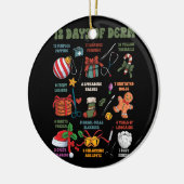 皮膚科ナースメリークリスマス12日のDerm セラミックオーナメント (左)