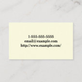 皮膚科モダン学者名刺 名刺 (裏面)