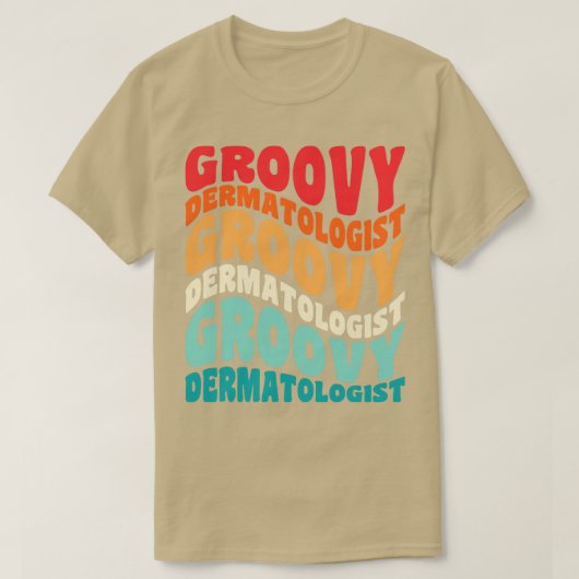 皮膚科ヴィンテージレトロ60s 70s 80sビベス tシャツ (デザイン正面)